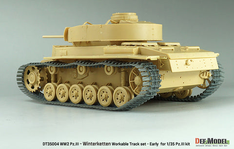 DEFモデル DT35004 1/35 WWII ドイツ III号戦車用 40cm可動履帯セット 冬季用ヴィンターケッテ (各社対応)