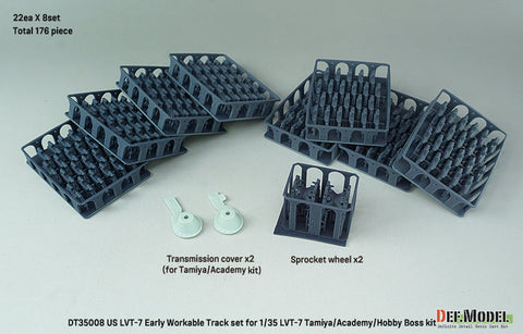 DEFモデル DT35008 1/35 アメリカ LVT-7 初期型 可動履帯セット(各社対応)