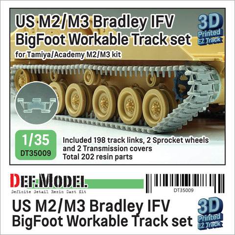 DEFモデル DT35009 1/35 アメリカ M2/M3 ブラッドレー APC ビッグフット 可動履帯セット(各社対応)