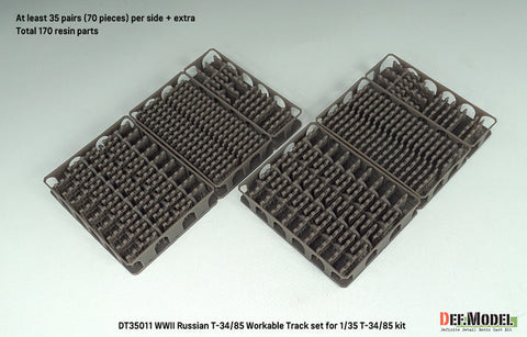 DEFモデル DT35011 1/35 ロシア T-34/85 可動履帯セット(各社対応)