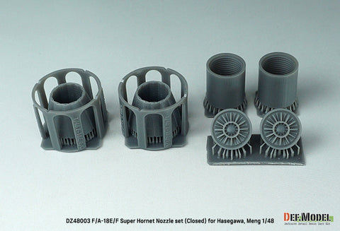 DEFモデル DZ48003 1/48 F/A-18E/F スーパーホーネット 排気ノズル クローズ(ハセガワ/ モンモデル 用)