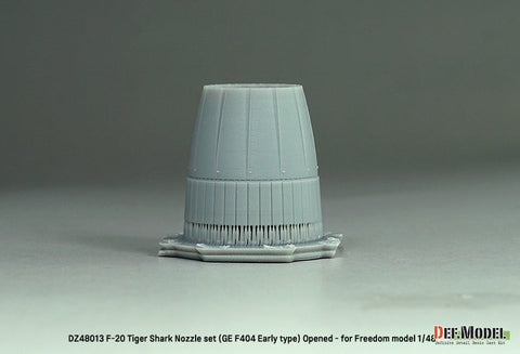 DEFモデル DZ48013 1/48 F-20 タイガーシャーク GE YF404-100 排気ノズル オープン (フリーダムモデル用)