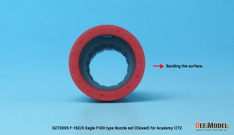 DEFモデル DZ72005 1/72 F-15E/K イーグル用F100型排気ノズル クローズ(アカデミー用)
