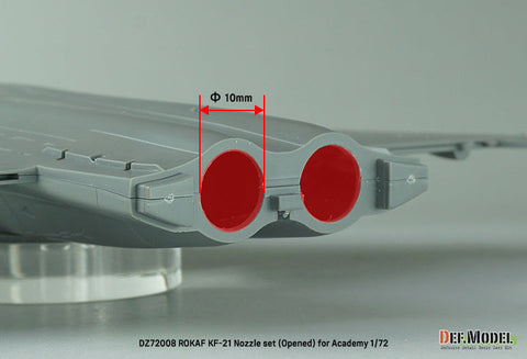 DEFモデル DZ72008 1/72 韓国空軍 KF-21 ポラメ 排気ノズル オープン (アカデミー用)