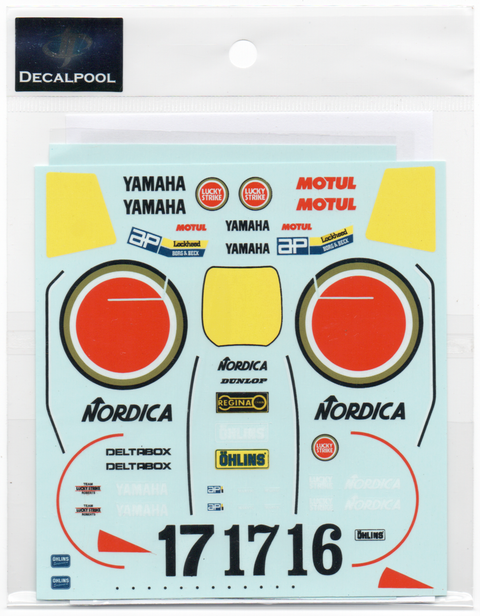 デカールプール DP062 1/12 ヤマハ YZR500 ラッキーストライク K. Magee & W. Rainey '88