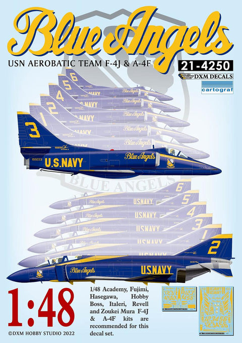 DXM 21-4250 1/48 アメリカ海軍 A-4F & F-4J エアロバティックチーム ブルーエンジェルス