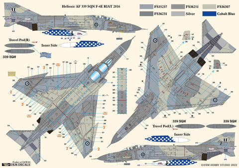 DXM 21-4255 1/48 ギリシャ空軍・イラン空軍 ファントム コレクション #2