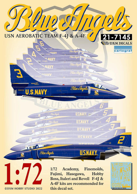 DXM 21-7145 1/72 アメリカ海軍 A-4F ・ F-4J アクロバットチーム ブルーエンジェルス