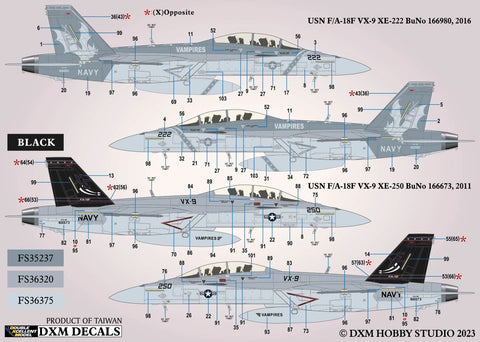 DXM  31-3214 1/32 アメリカ海軍 F/A-18F スーパーホーネット VX-9 ヴァンパイアーズ