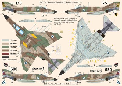 DXM  31-7150 1/72 イスラエル空軍・大韓民国空軍 F-4E ファントム コレクション#1