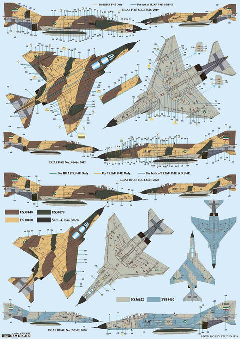 DXM 41-7151 1/72 ギリシャ空軍＆イラン陸軍  F-4E/RF-4E  ファントム コレクション #2