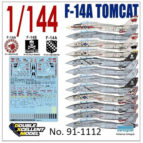 DXM 91-1112 1/144 アメリカ海軍 F-14A/B トムキャット VF-1/VF-103/VF-211