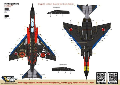 DXM 91-7130 1/72 JASDF F-4EJ KAI 302SQ Final Year 2019 "Black"