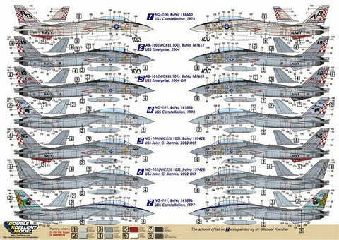 DXM 91-7231 1/72 USN F-14A Tomcat VF-211 "Checkmates"