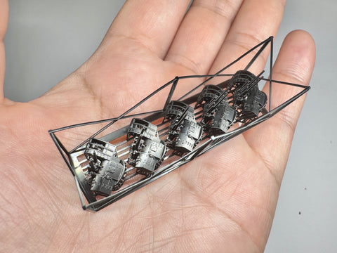 MUYIモデル XZ350011 1/350 89式127mm高角砲（初期型） 超精密3Dプリントキット（10基入り）