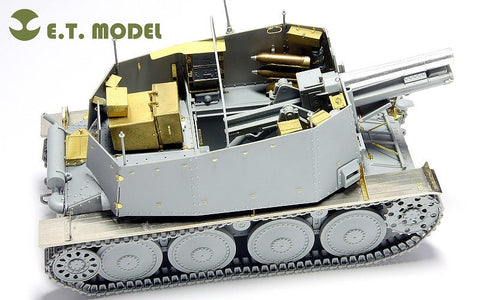 E.T.モデル E35-005 1/35 WWII ドイツ Sd.Kfz.138/1 H型 15cm sIG33/1 “グリレ”(ドラゴン 6470用） エッチングパーツ