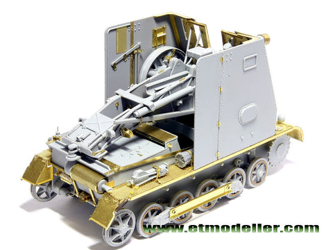 E.T.モデル E35-007 1/35 WWII ドイツ I号戦車 B型 15cm "バイソン"(ドラゴン 6259用） エッチングパーツ