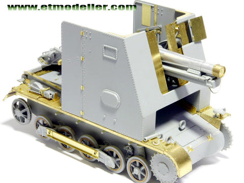 E.T.モデル E35-007 1/35 WWII ドイツ I号戦車 B型 15cm "バイソン"(ドラゴン 6259用） エッチングパーツ