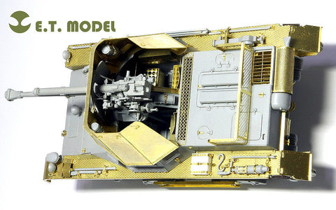 E.T.モデル E35-013 1/35 WWII ドイツ I号 4.7cm 対戦車自走砲(ドラゴン 6230用） エッチングパーツ