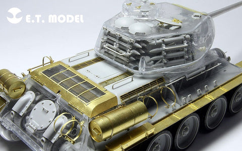 E.T.モデル E35-020 1/35 WWIIソビエト T-34/85 ベーシックセット(AFV CLUB 35S56用） エッチングパーツ
