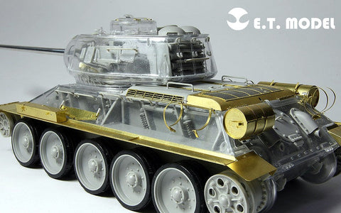 E.T.モデル E35-020 1/35 WWIIソビエト T-34/85 ベーシックセット(AFV CLUB 35S56用） エッチングパーツ