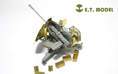 E.T.モデル E35-026 1/35 WWII ドイツ 3.7cm FLAK 43 対空砲(トランぺッター 02311用） エッチングパーツ