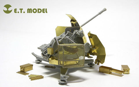 E.T.モデル E35-026 1/35 WWII ドイツ 3.7cm FLAK 43 対空砲(トランぺッター 02311用） エッチングパーツ