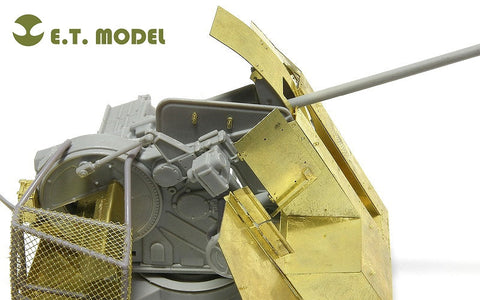 E.T.モデル E35-026 1/35 WWII ドイツ 3.7cm FLAK 43 対空砲(トランぺッター 02311用） エッチングパーツ