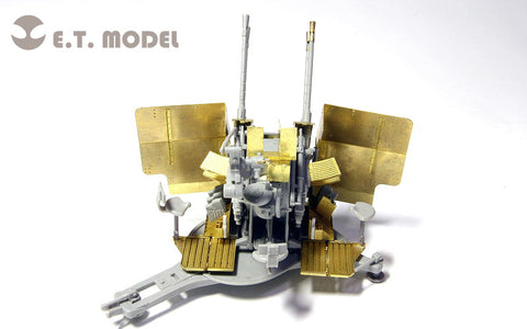 E.T.モデル E35-027 1/35 WWII ドイツ 2cm FLAK 38 対空砲(トランぺッター 02309用） エッチングパーツ