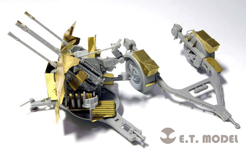 E.T.モデル E35-027 1/35 WWII ドイツ 2cm FLAK 38 対空砲(トランぺッター 02309用） エッチングパーツ