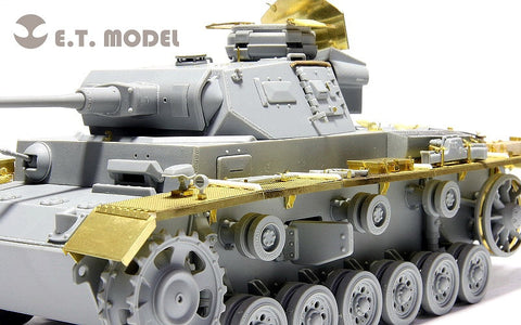 E.T.モデル E35-030 1/35 WWII ドイツ III号戦車J型 ベーシックセット(ドラゴン 6463/6394用） エッチングパーツ