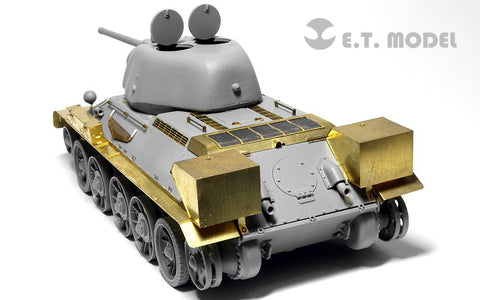 E.T.モデル E35-037 1/35 WWII ソビエト T-34/76 1942年型 プレス砲塔(ドラゴン 6487/6424用） エッチングパーツ