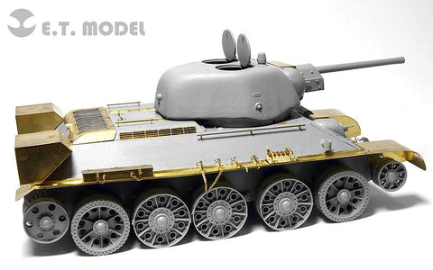 E.T.モデル E35-037 1/35 WWII ソビエト T-34/76 1942年型 プレス砲塔(ドラゴン 6487/6424用） エッチングパーツ