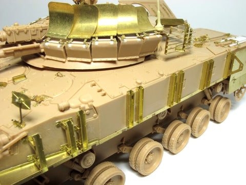 E.T.モデル E35-040 1/35 ロシア BMP-3 歩兵戦闘車 増加装甲付(ベーシックセット)(トランぺッター 00365用） エッチングパーツ