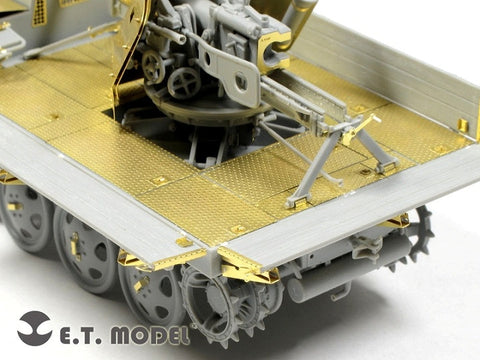 E.T.モデル E35-070 1/35 WWII ドイツ 7.5cm Pak 40/4 RSO搭載型(ドラゴン 6640用） エッチングパーツ