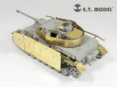 E.T.モデル E35-084 1/35 WWII ドイツ IV号戦車 F2/G型 ベーシックセット(ドラゴン用） エッチングパーツ