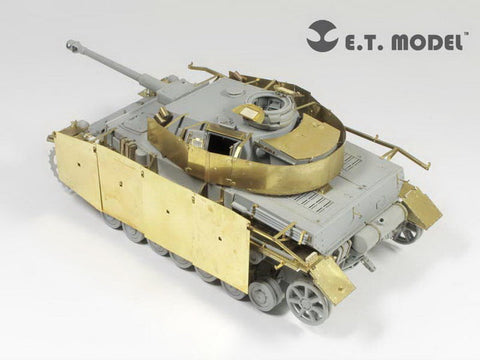 E.T.モデル E35-086 1/35 WWII ドイツ IV号戦車 G型 1943年4-5月生産車 シュルツェン(ドラゴン 6594用） エッチングパーツ