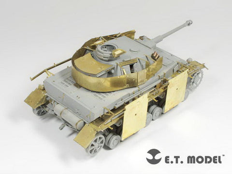 E.T.モデル E35-086 1/35 WWII ドイツ IV号戦車 G型 1943年4-5月生産車 シュルツェン(ドラゴン 6594用） エッチングパーツ