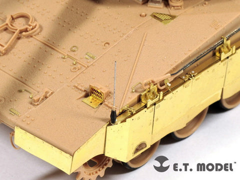 E.T.モデル E35-095 1/35 イスラエル国防軍 メルカバ Mk.IVサイドスカート Type.1(アカデミー/ホビーボス用） エッチングパーツ