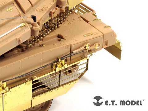 E.T.モデル E35-095 1/35 イスラエル国防軍 メルカバ Mk.IVサイドスカート Type.1(アカデミー/ホビーボス用） エッチングパーツ