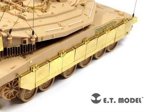E.T.モデル E35-098 1/35 イスラエル国防軍 メルカバ Mk.IV LIC サイドスカート(アカデミー 13227用） エッチングパーツ
