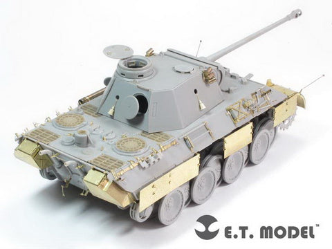 E.T.モデル E35-124 1/35 WWII ドイツ パンサー D型 ベーシックセット(ドラゴン/スマートキット用） エッチングパーツ
