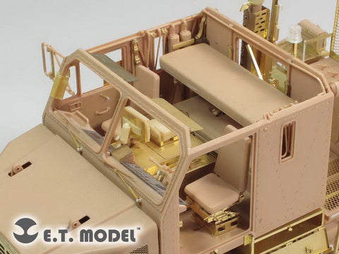 E.T.モデル E35-132 1/35 現用アメリカ M1070 トラクターインテリア(ホビーボス 85502用） エッチングパーツ