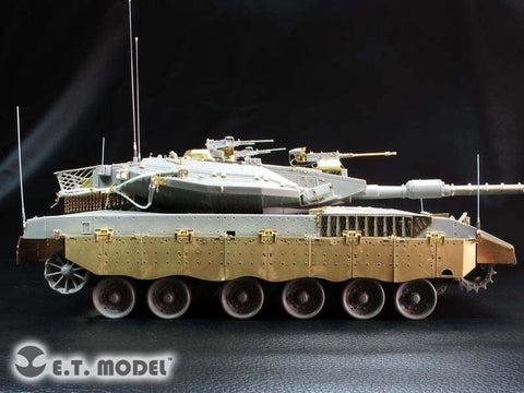 E.T.モデル E35-206 1/35 イスラエル国防軍 メルカバ Mk.3 BAZ サイドスカート(モンモデル TS-005用） エッチングパーツ