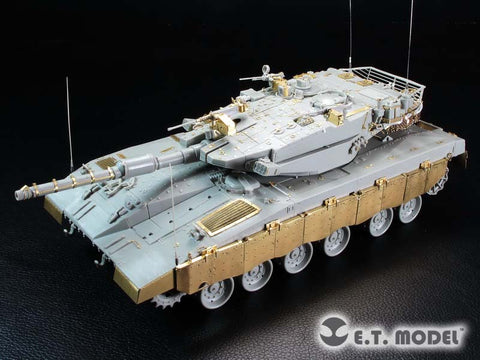 E.T.モデル E35-206 1/35 イスラエル国防軍 メルカバ Mk.3 BAZ サイドスカート(モンモデル TS-005用） エッチングパーツ