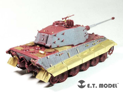E.T.モデル E35-259 1/35 WWII ドイツ キングタイガー(ヘンシェル砲塔)ベーシックセット(モンモデル 用） エッチングパーツ