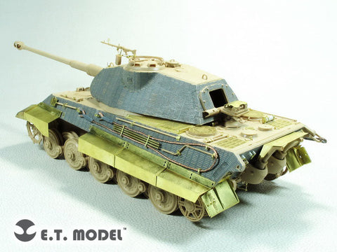 E.T.モデル E35-273 1/35 WWII ドイツ キングタイガー ポルシェ砲塔用ベーシックセット(モンモデル 用） エッチングパーツ