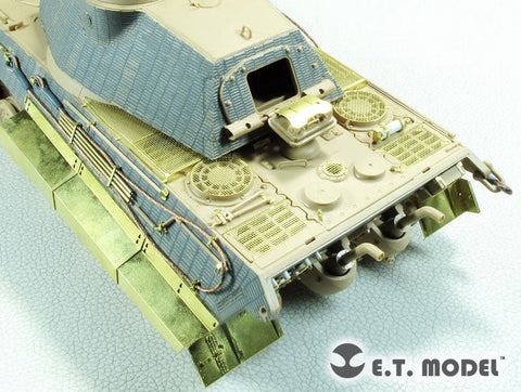 E.T.モデル E35-273 1/35 WWII ドイツ キングタイガー ポルシェ砲塔用ベーシックセット(モンモデル 用） エッチングパーツ