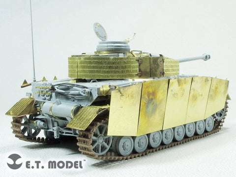 E.T.モデル E35-290 1/35 WWII ドイツIV号戦車 H型(中期型） ｗ/ツェメリットシュルツェン(ドラゴン/スマートキット用） エッチングパーツ