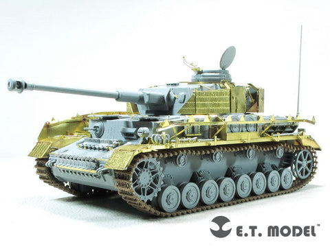 E.T.モデル E35-290 1/35 WWII ドイツIV号戦車 H型(中期型） ｗ/ツェメリットシュルツェン(ドラゴン/スマートキット用） エッチングパーツ